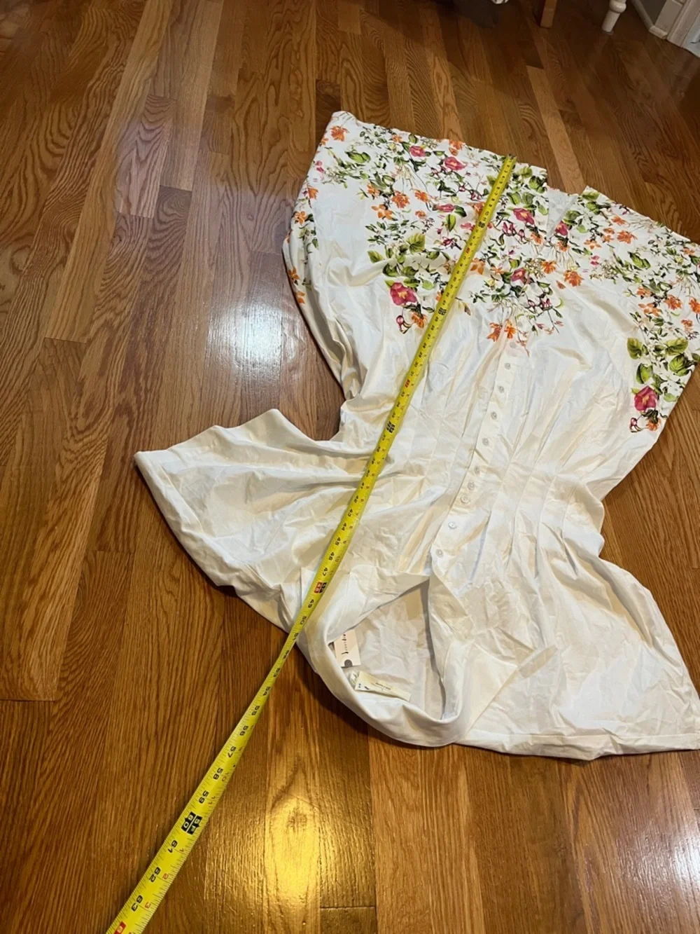 Anthropologie x Exquise The Tobie Button-Front Pleated Shirt Dress Sz Large NWT - Picture 10 of 17